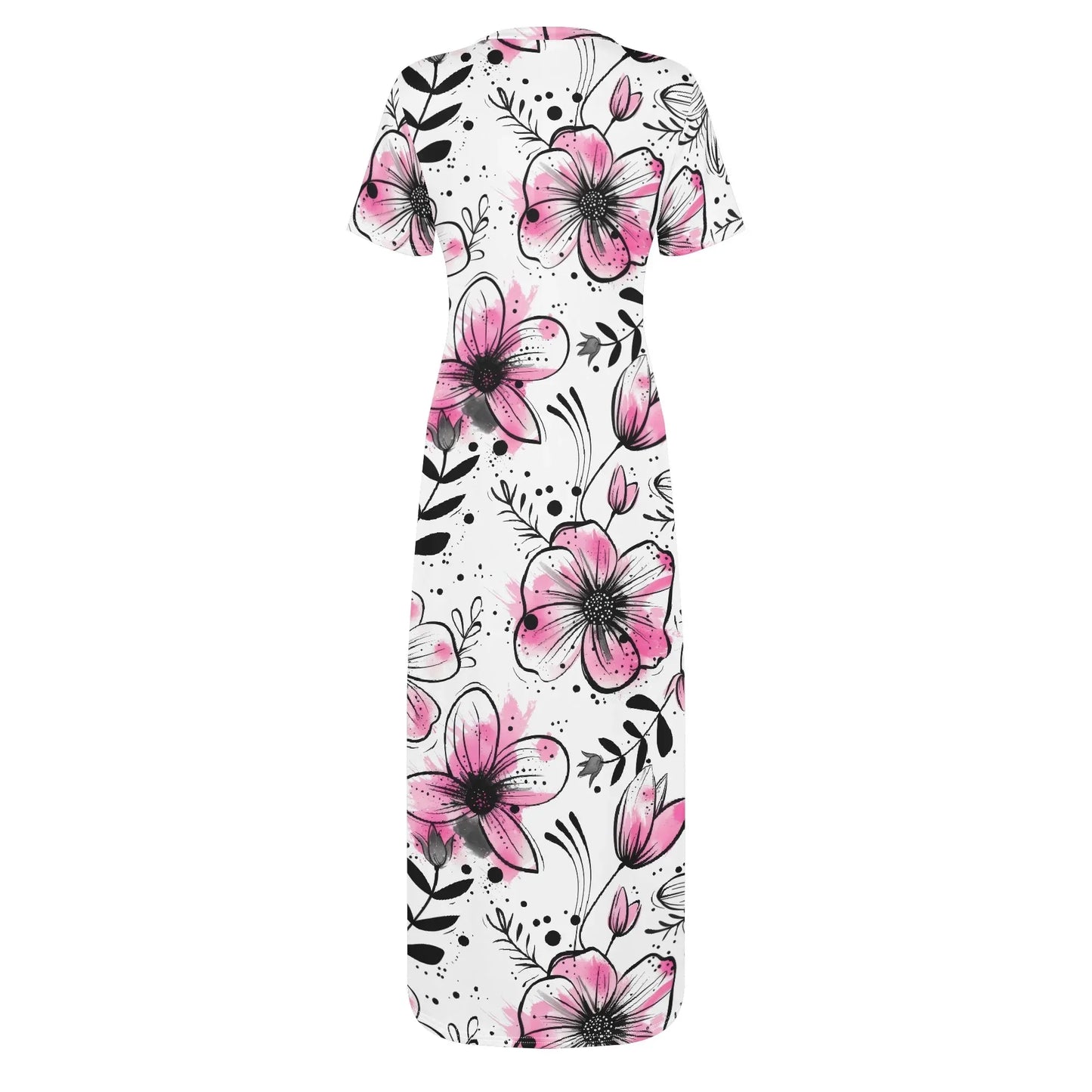graffiti-bluten-v8-short-sleeve-long-dress-long-dress-jlr-design-4 - JLR Design
