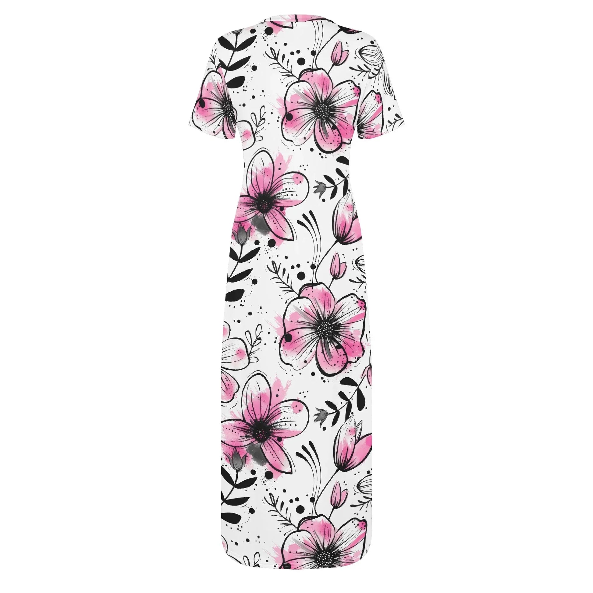 graffiti-bluten-v8-short-sleeve-long-dress-long-dress-jlr-design-4 - JLR Design