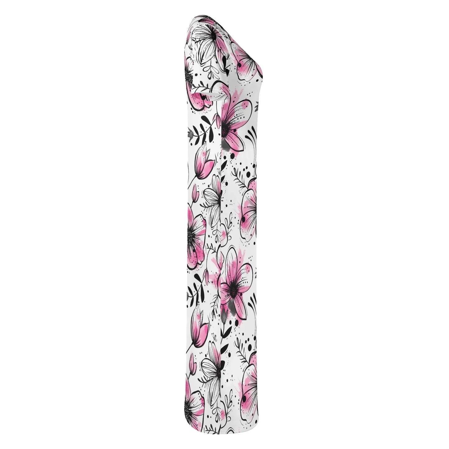 graffiti-bluten-v8-short-sleeve-long-dress-long-dress-jlr-design-5 - JLR Design