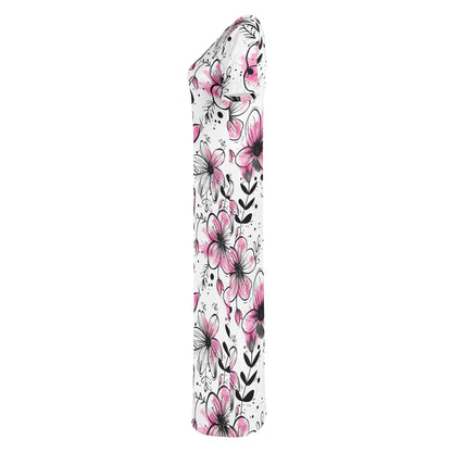 graffiti-bluten-v8-short-sleeve-long-dress-long-dress-jlr-design-6 - JLR Design