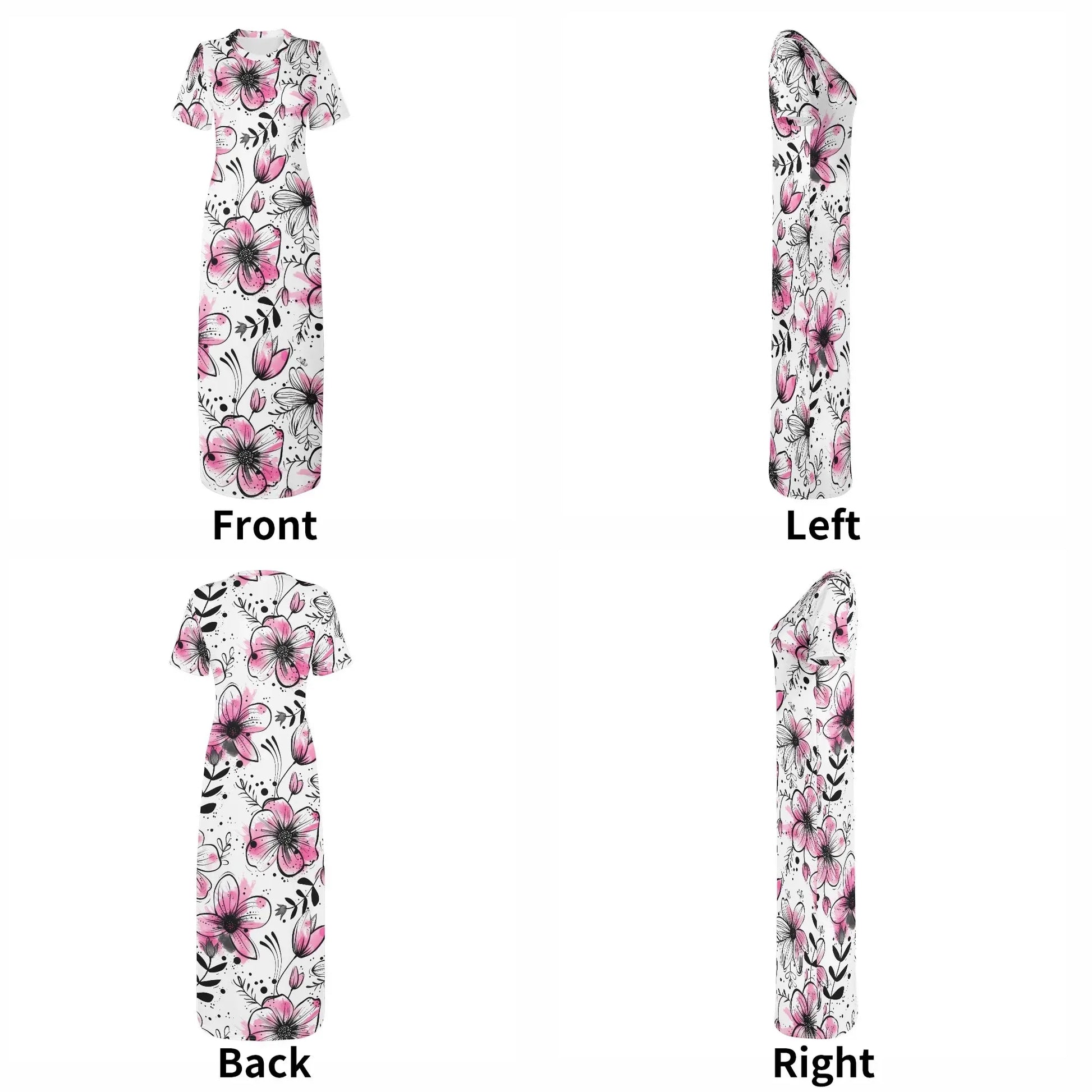 graffiti-bluten-v8-short-sleeve-long-dress-long-dress-jlr-design-7 - JLR Design