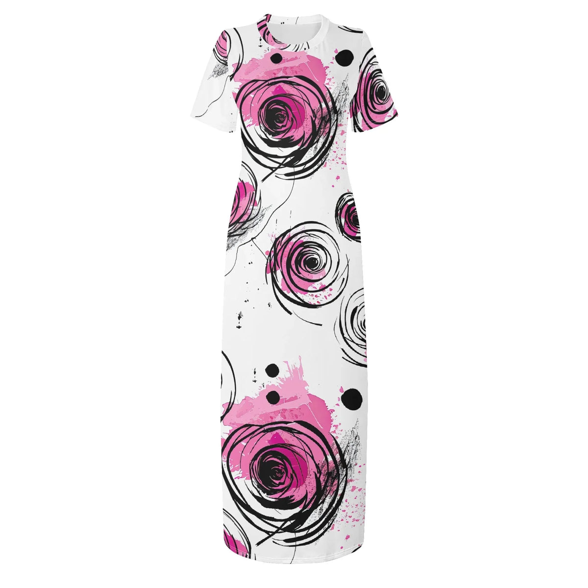 graffiti-bluten-v9-bodycon-maxi-dress-long-dress-jlr-design-jlr-design-de-3 - JLR Design