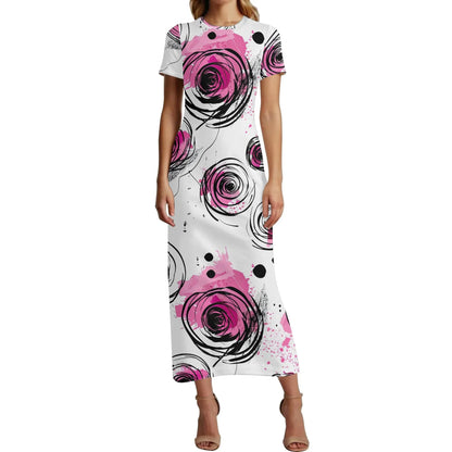 graffiti-bluten-v9-short-sleeve-long-dress-long-dress-jlr-design-1 - JLR Design