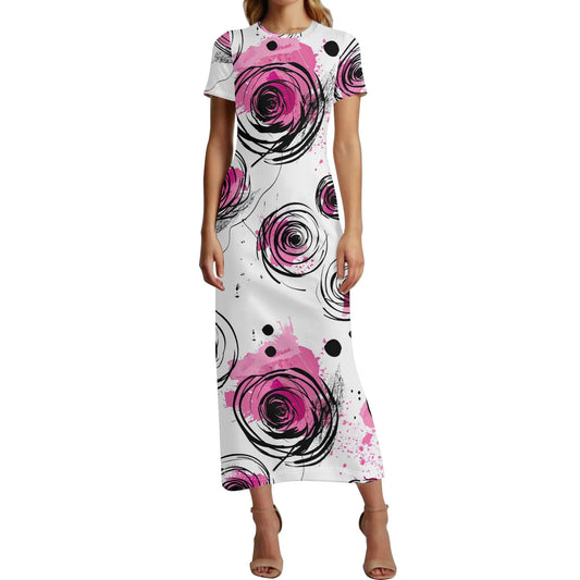 graffiti-bluten-v9-short-sleeve-long-dress-long-dress-jlr-design-1 - JLR Design
