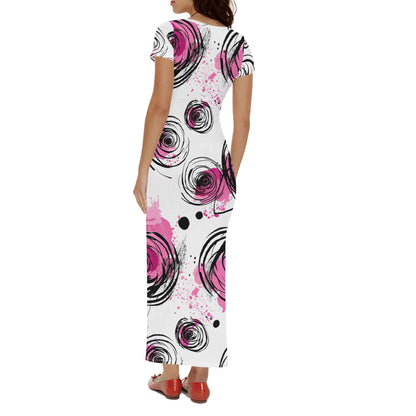 graffiti-bluten-v9-short-sleeve-long-dress-long-dress-jlr-design-2 - JLR Design
