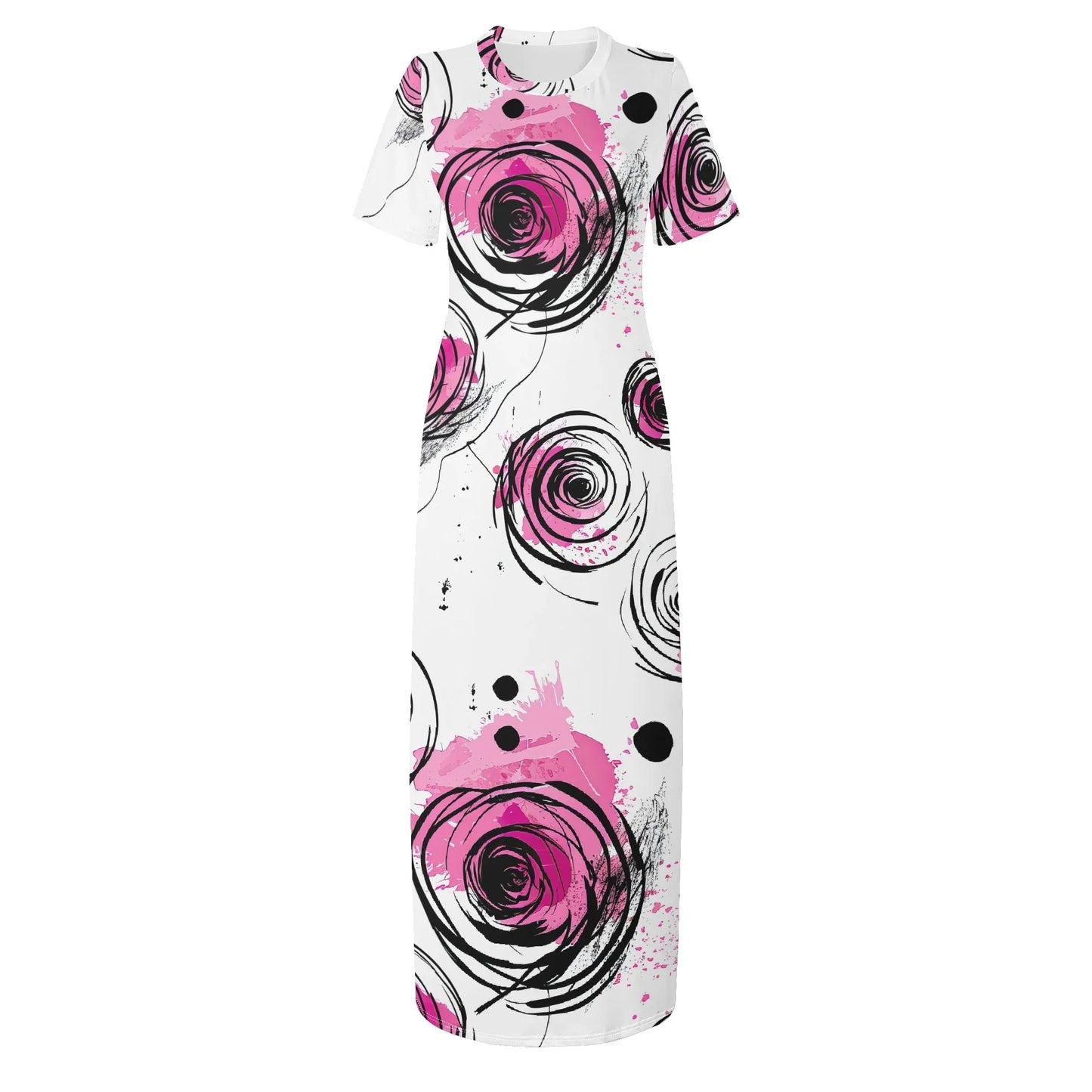 graffiti-bluten-v9-short-sleeve-long-dress-long-dress-jlr-design-3 - JLR Design
