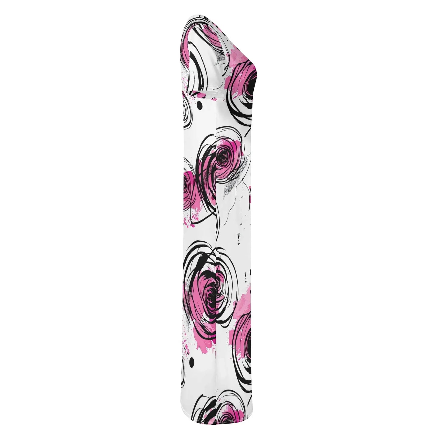 graffiti-bluten-v9-short-sleeve-long-dress-long-dress-jlr-design-5 - JLR Design