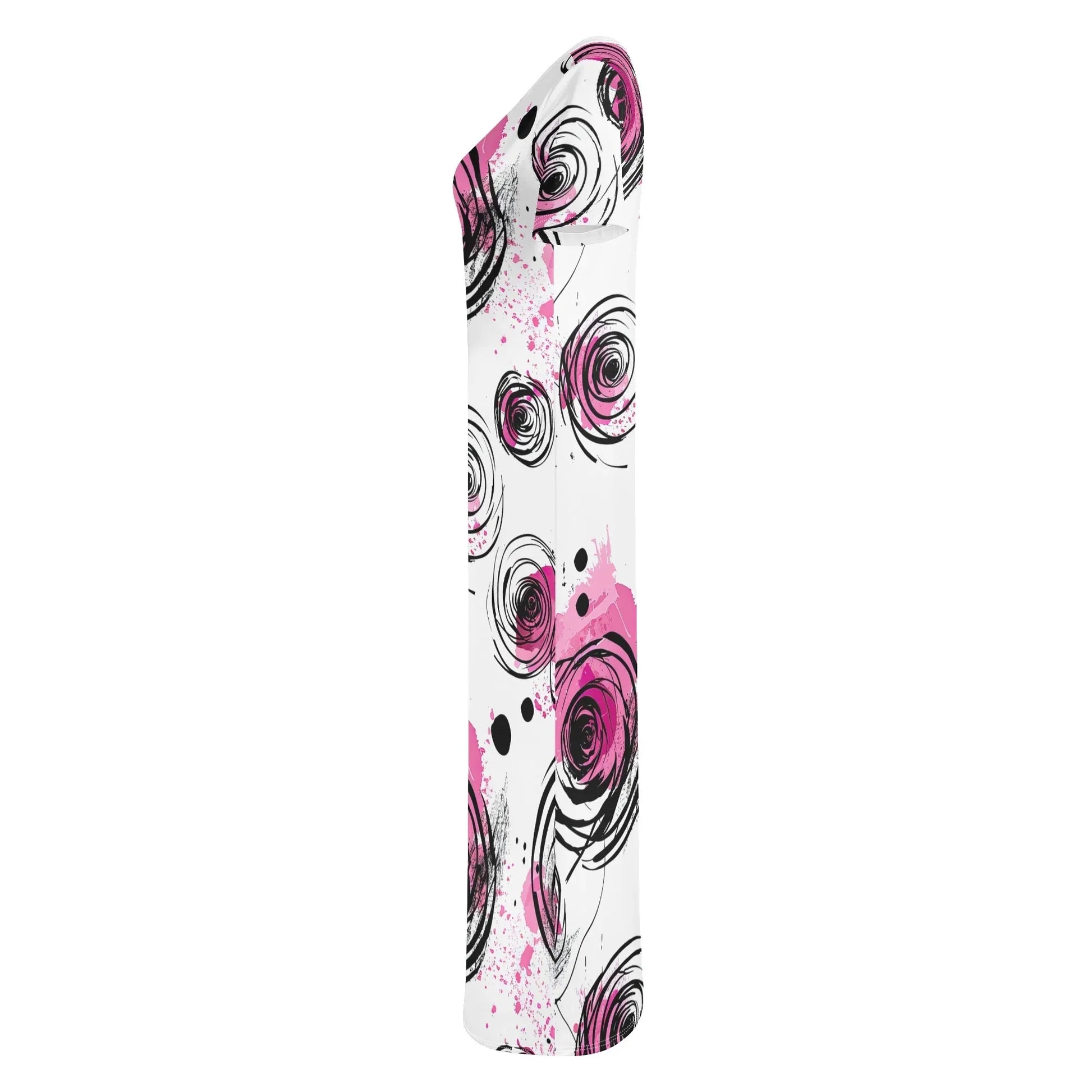 graffiti-bluten-v9-short-sleeve-long-dress-long-dress-jlr-design-6 - JLR Design