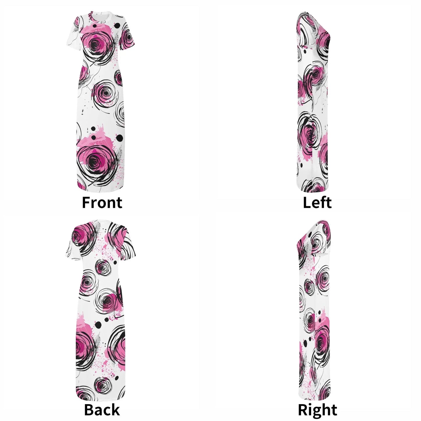 graffiti-bluten-v9-short-sleeve-long-dress-long-dress-jlr-design-7 - JLR Design