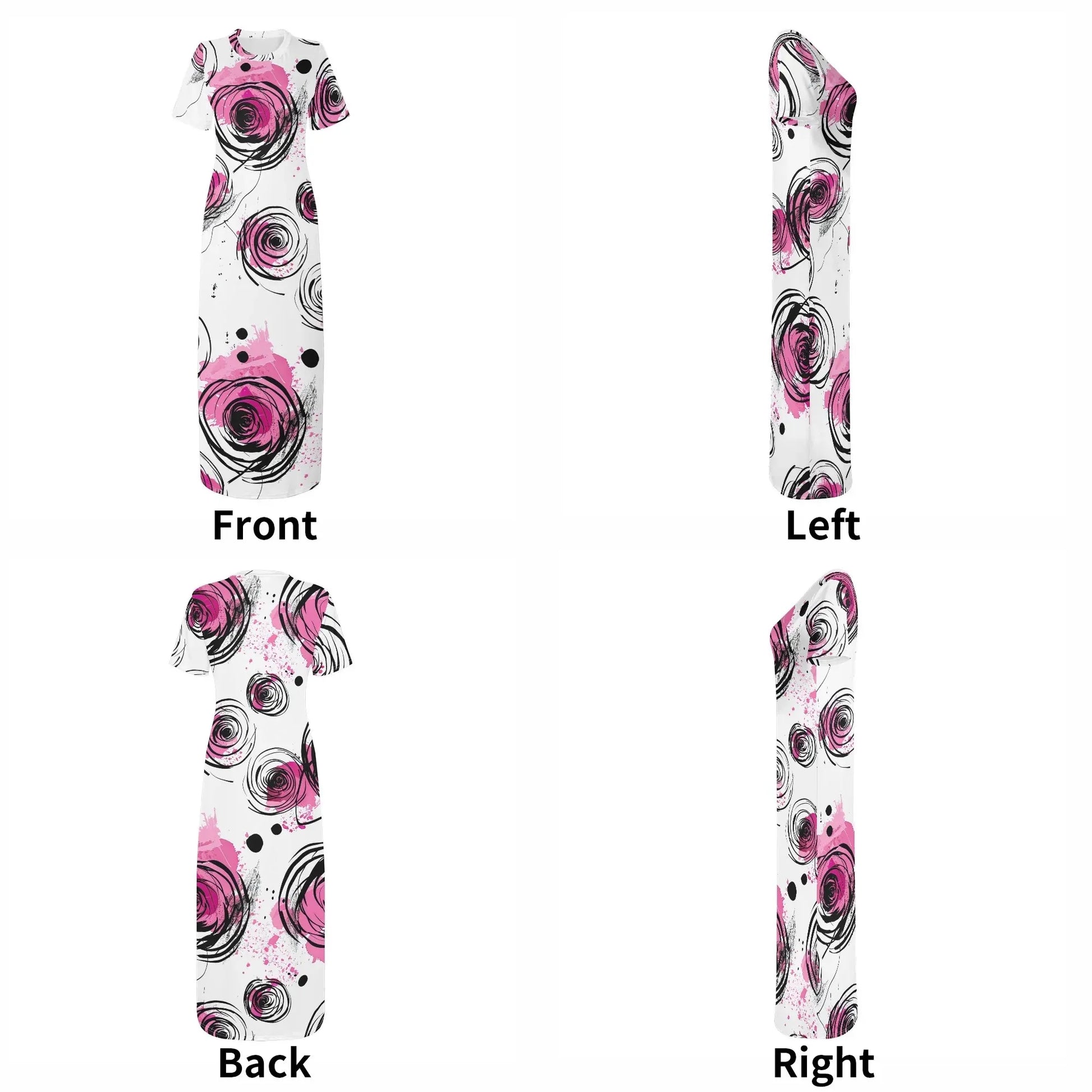 graffiti-bluten-v9-short-sleeve-long-dress-long-dress-jlr-design-7 - JLR Design