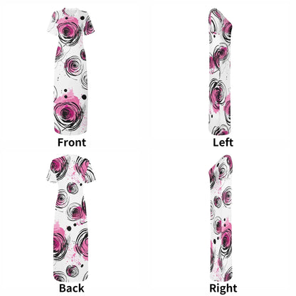 graffiti-bluten-v9-short-sleeve-long-dress-long-dress-jlr-design-7 - JLR Design