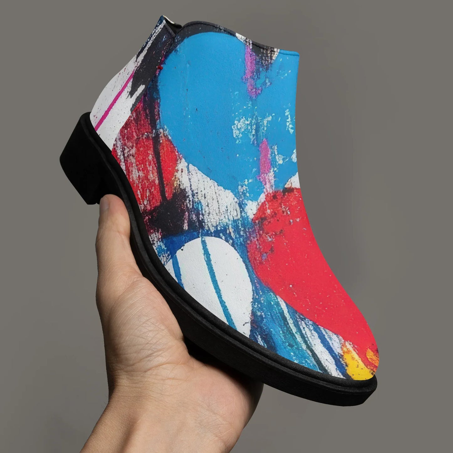 graffiti-hearts-elegante-reissverschluss-stiefeletten-stiefel-jlr-design-3 - JLR Design