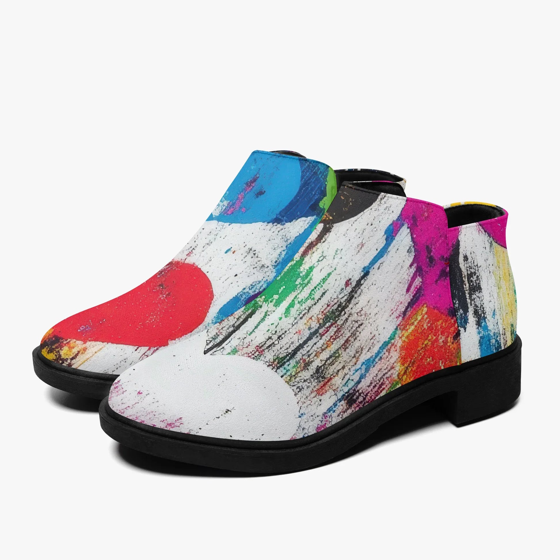 graffiti-hearts-elegante-reissverschluss-stiefeletten-stiefel-jlr-design-6 - JLR Design