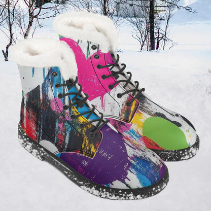 graffiti-hearts-faux-fur-leder-boots-boots-jlr-design-1 - JLR Design