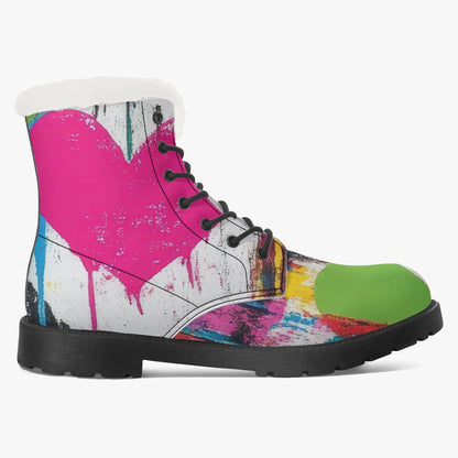 graffiti-hearts-faux-fur-leder-boots-boots-jlr-design-8 - JLR Design