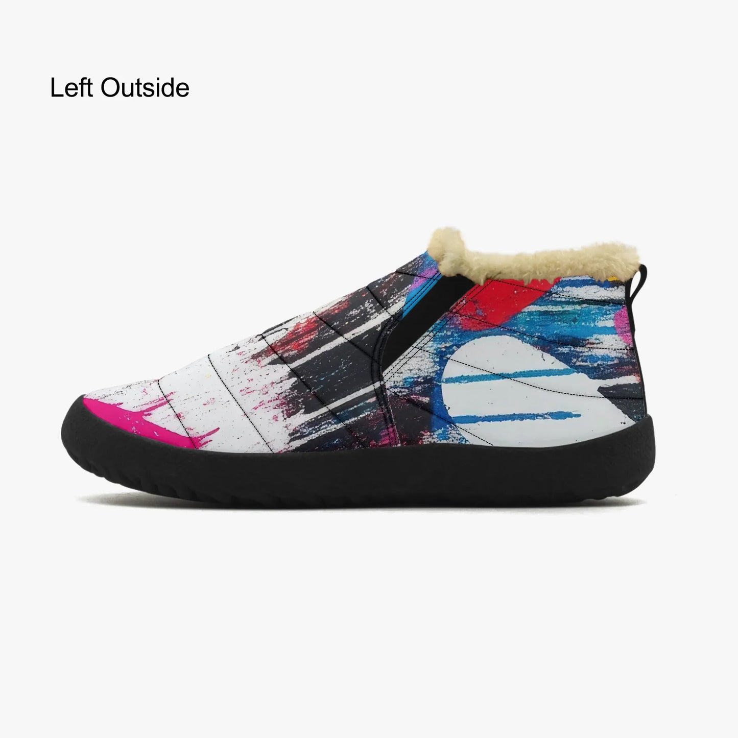 graffiti-hearts-faux-fur-slipper-slipper-jlr-design-4 - JLR Design