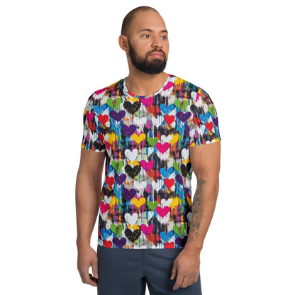 graffiti-hearts-sport-t-shirt-fur-herren-sport-t-shirt-jlr-design-1 - JLR Design