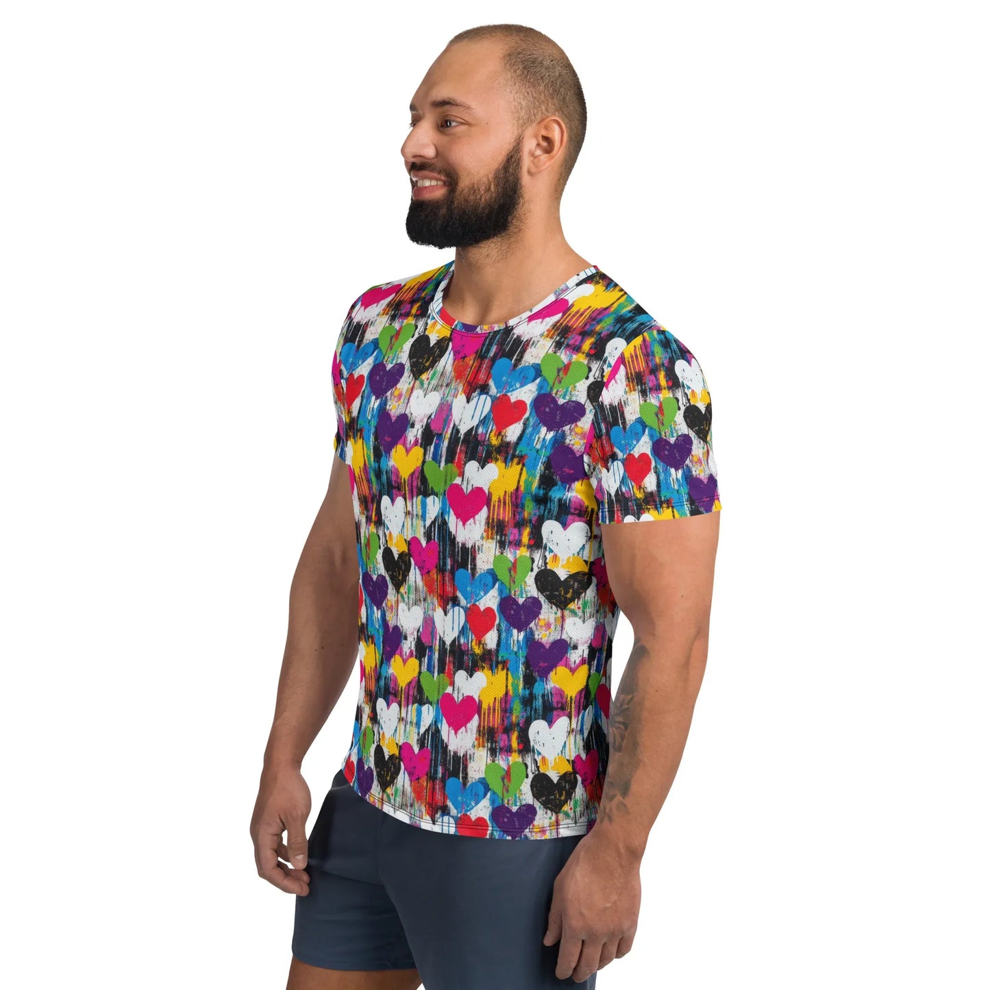 graffiti-hearts-sport-t-shirt-fur-herren-sport-t-shirt-jlr-design-3 - JLR Design