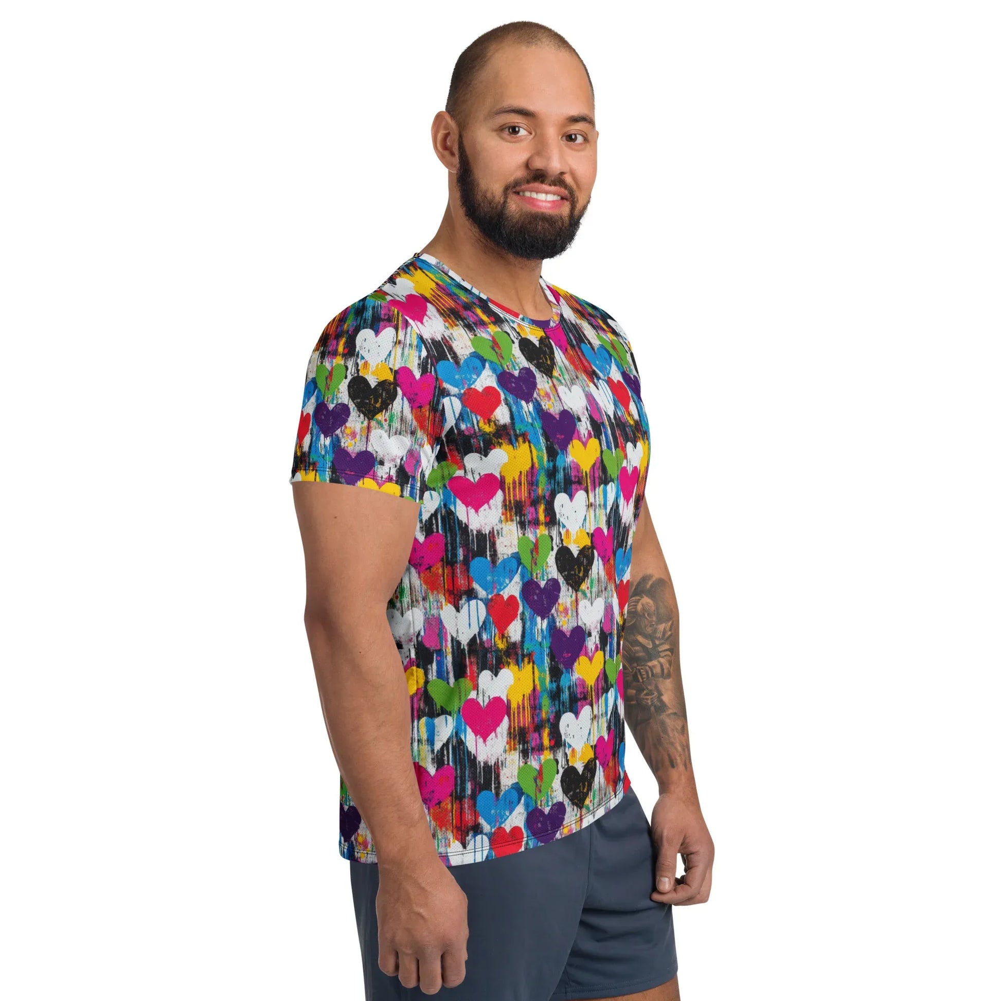 graffiti-hearts-sport-t-shirt-fur-herren-sport-t-shirt-jlr-design-4 - JLR Design