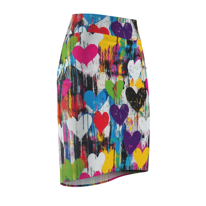 graffiti-hearts-v1-bleistiftrock-fur-damen-eleganter-mid-waist-rock-mit-stretch-komfort-bleistiftrock-jlr-design-6 - JLR Design