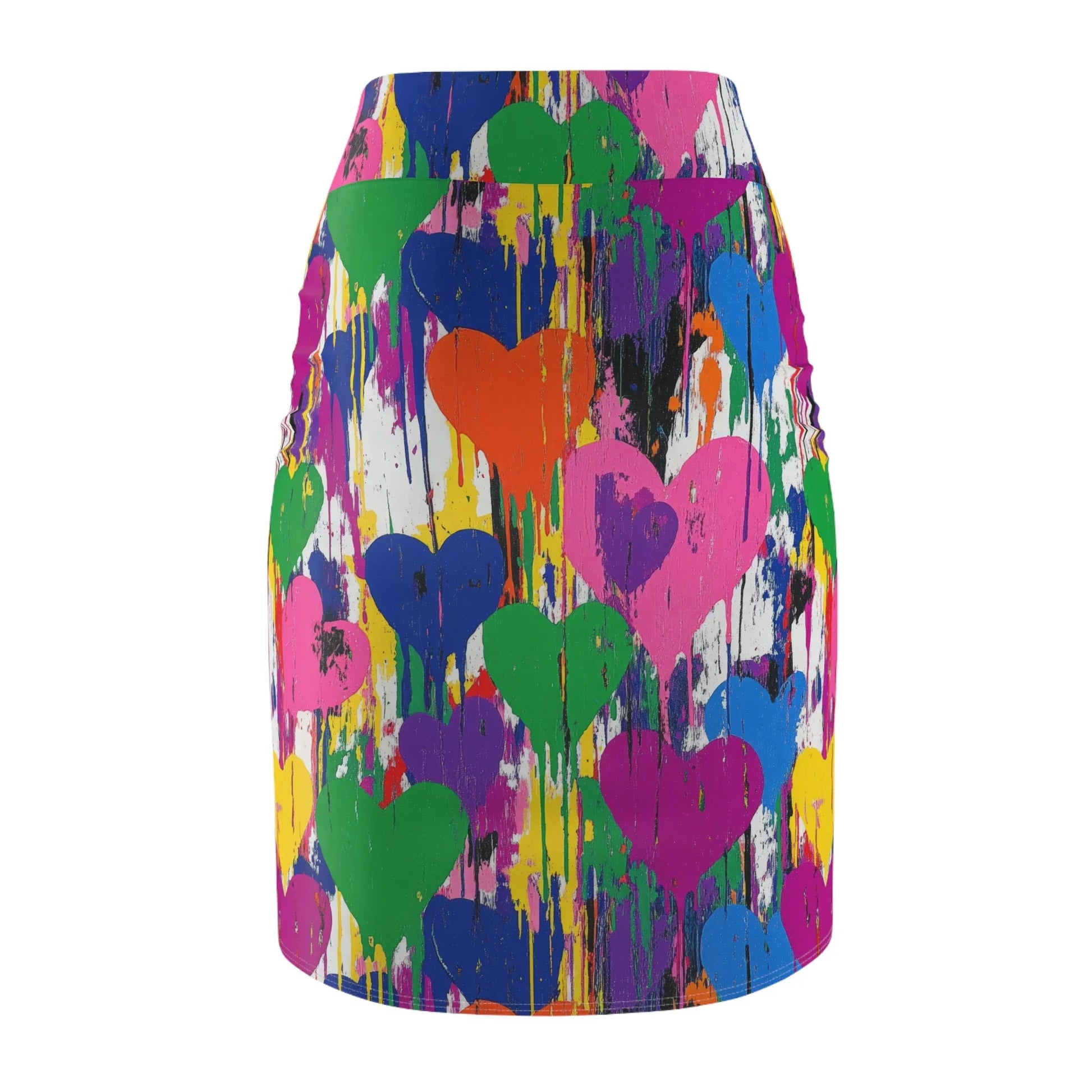 graffiti-hearts-v10-bleistiftrock-fur-damen-eleganter-mid-waist-rock-mit-stretch-komfort-bleistiftrock-jlr-design-5 - JLR Design