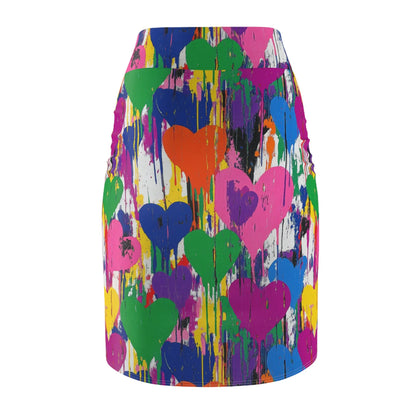 graffiti-hearts-v10-bleistiftrock-fur-damen-eleganter-mid-waist-rock-mit-stretch-komfort-bleistiftrock-jlr-design-5 - JLR Design