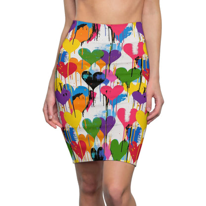graffiti-hearts-v11-bleistiftrock-fur-damen-eleganter-mid-waist-rock-mit-stretch-komfort-bleistiftrock-jlr-design-1 - JLR Design
