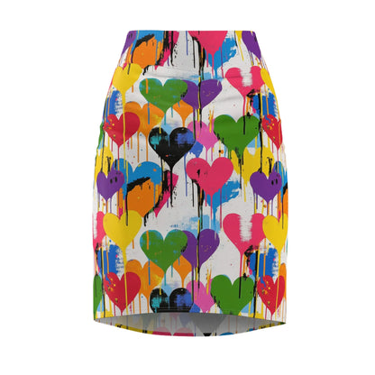 graffiti-hearts-v11-bleistiftrock-fur-damen-eleganter-mid-waist-rock-mit-stretch-komfort-bleistiftrock-jlr-design-4 - JLR Design