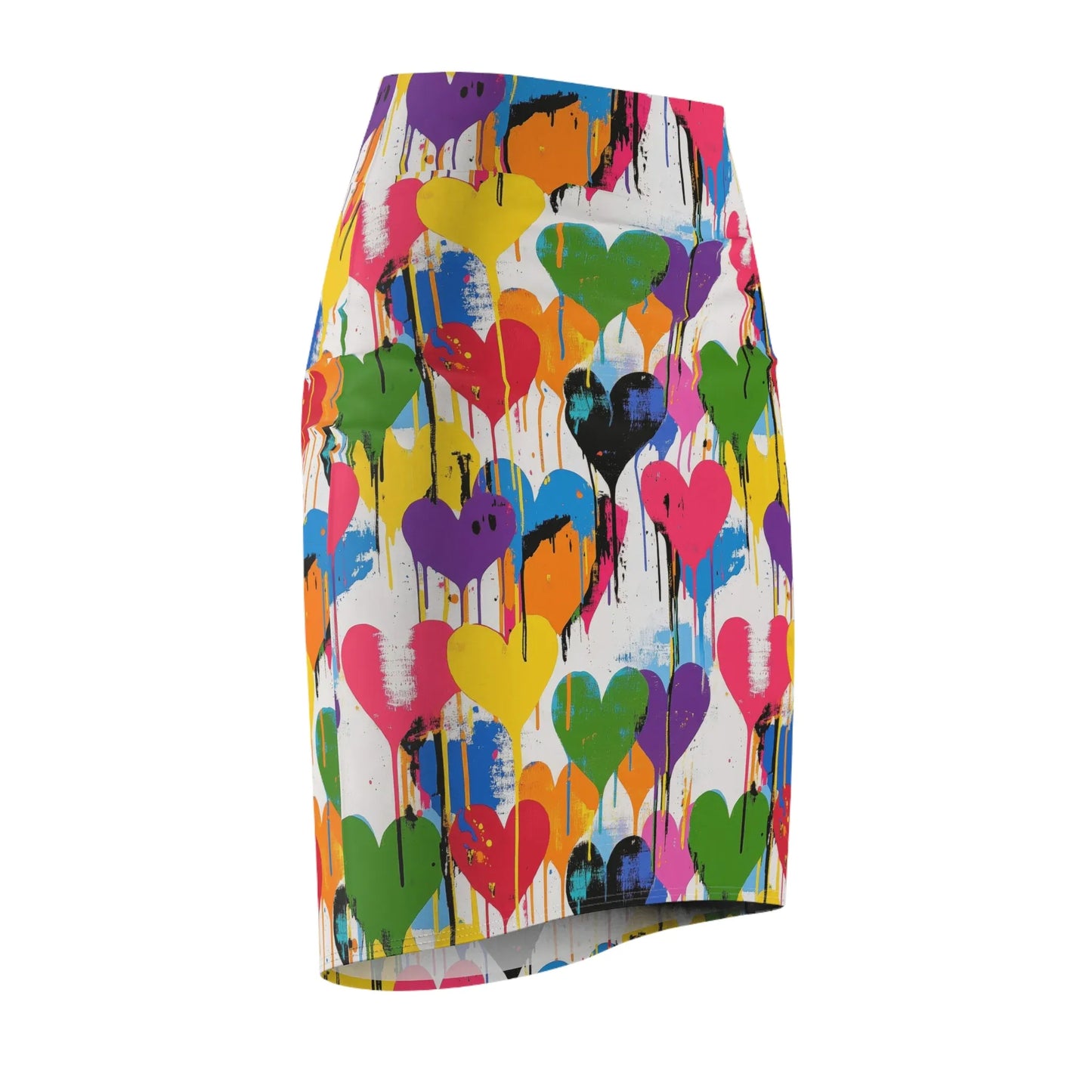 graffiti-hearts-v11-bleistiftrock-fur-damen-eleganter-mid-waist-rock-mit-stretch-komfort-bleistiftrock-jlr-design-6 - JLR Design
