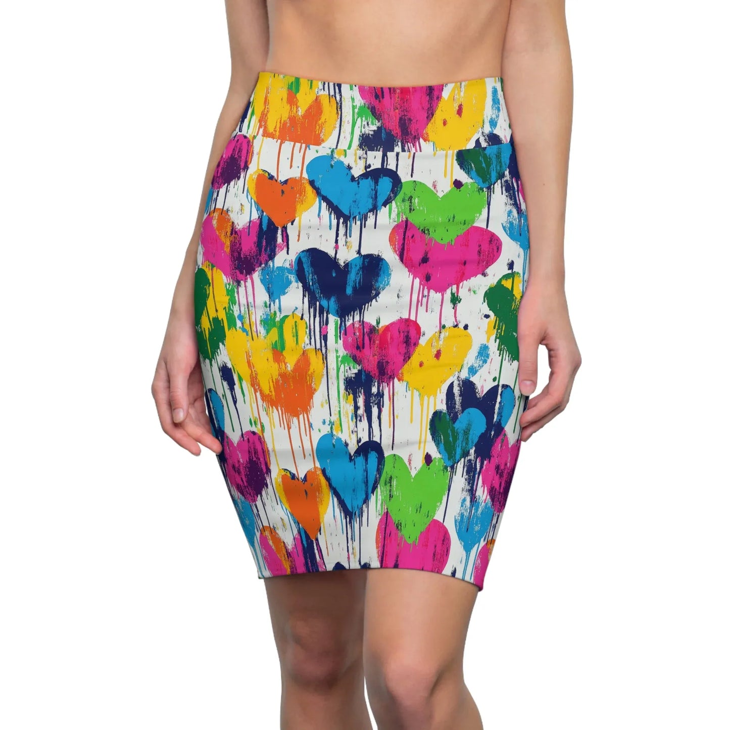 graffiti-hearts-v12-bleistiftrock-fur-damen-eleganter-mid-waist-rock-mit-stretch-komfort-bleistiftrock-jlr-design-1 - JLR Design