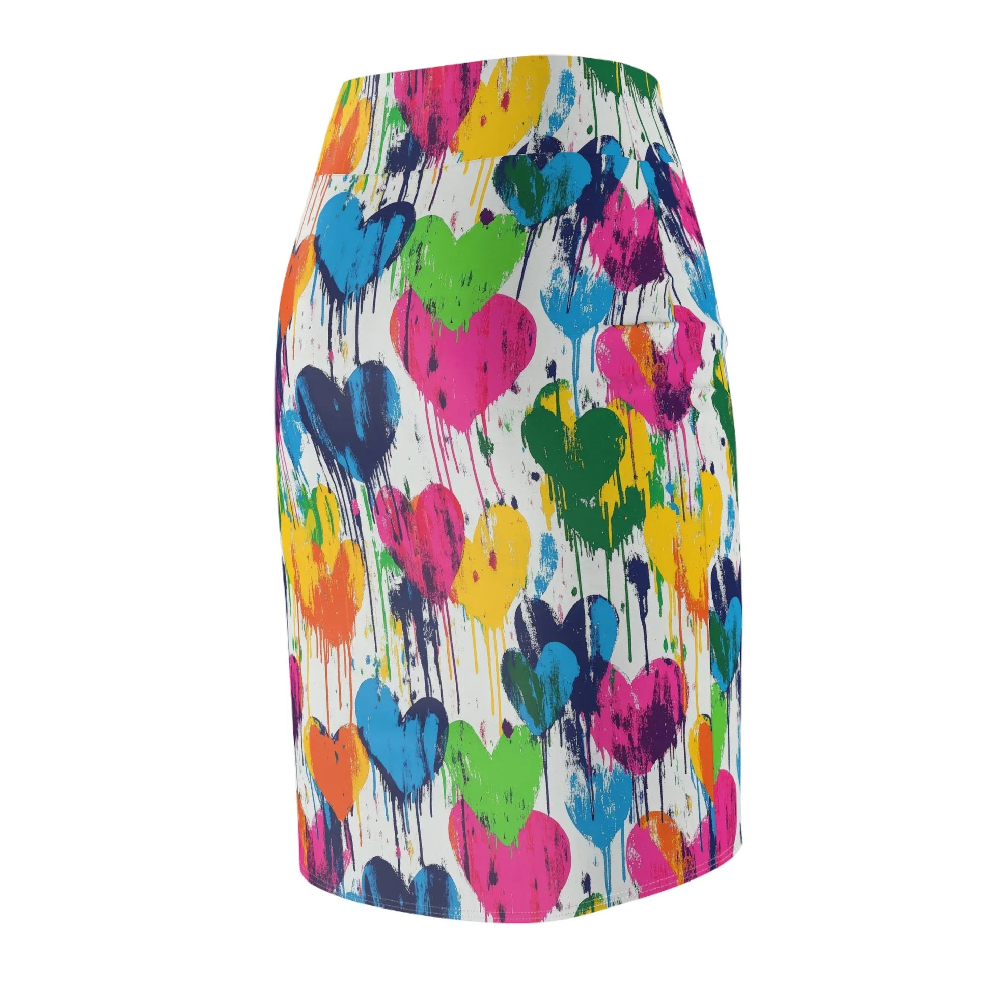 graffiti-hearts-v12-bleistiftrock-fur-damen-eleganter-mid-waist-rock-mit-stretch-komfort-bleistiftrock-jlr-design-7 - JLR Design