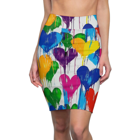 graffiti-hearts-v2-bleistiftrock-fur-damen-eleganter-mid-waist-rock-mit-stretch-komfort-bleistiftrock-jlr-design-1 - JLR Design