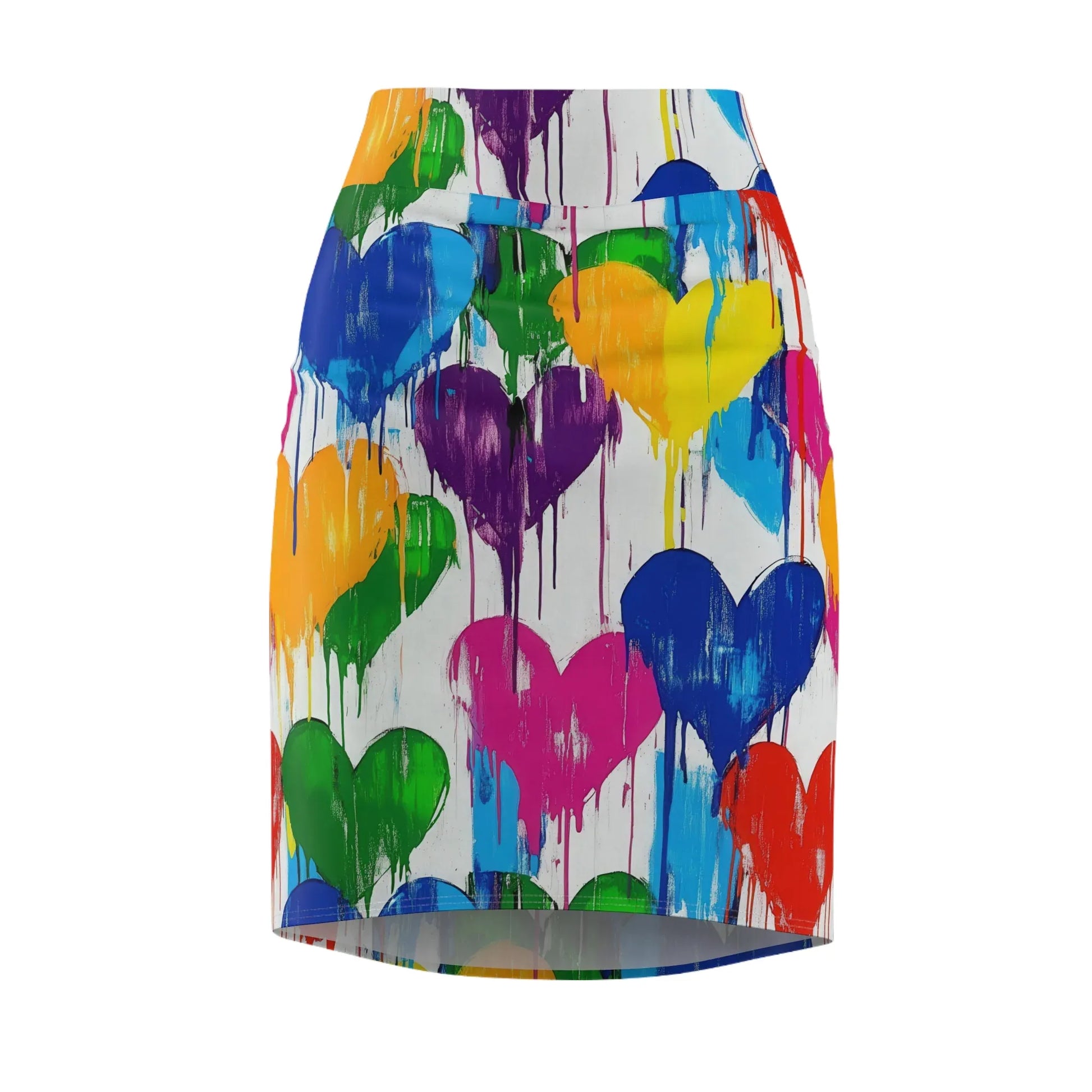 graffiti-hearts-v2-bleistiftrock-fur-damen-eleganter-mid-waist-rock-mit-stretch-komfort-bleistiftrock-jlr-design-4 - JLR Design