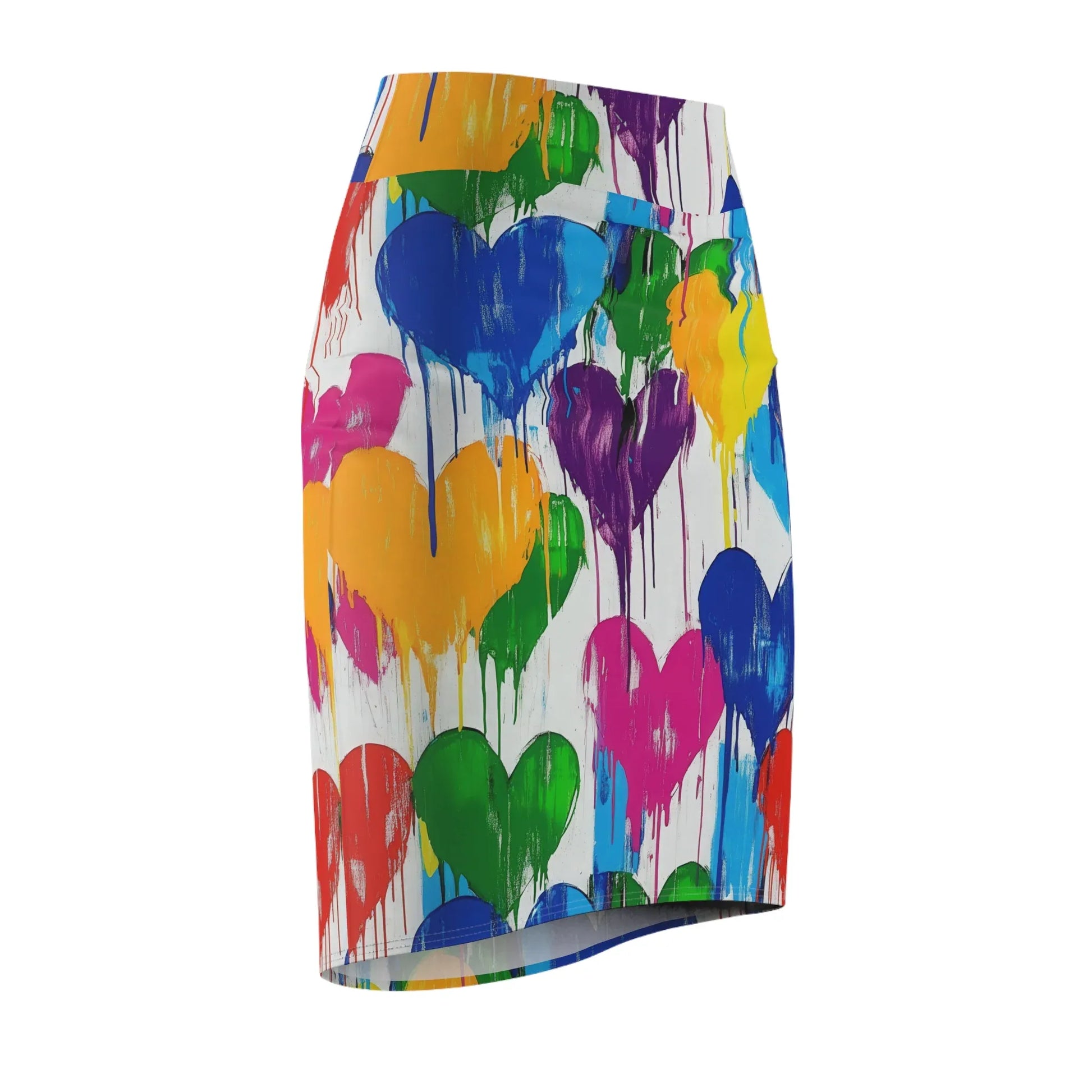 graffiti-hearts-v2-bleistiftrock-fur-damen-eleganter-mid-waist-rock-mit-stretch-komfort-bleistiftrock-jlr-design-6 - JLR Design
