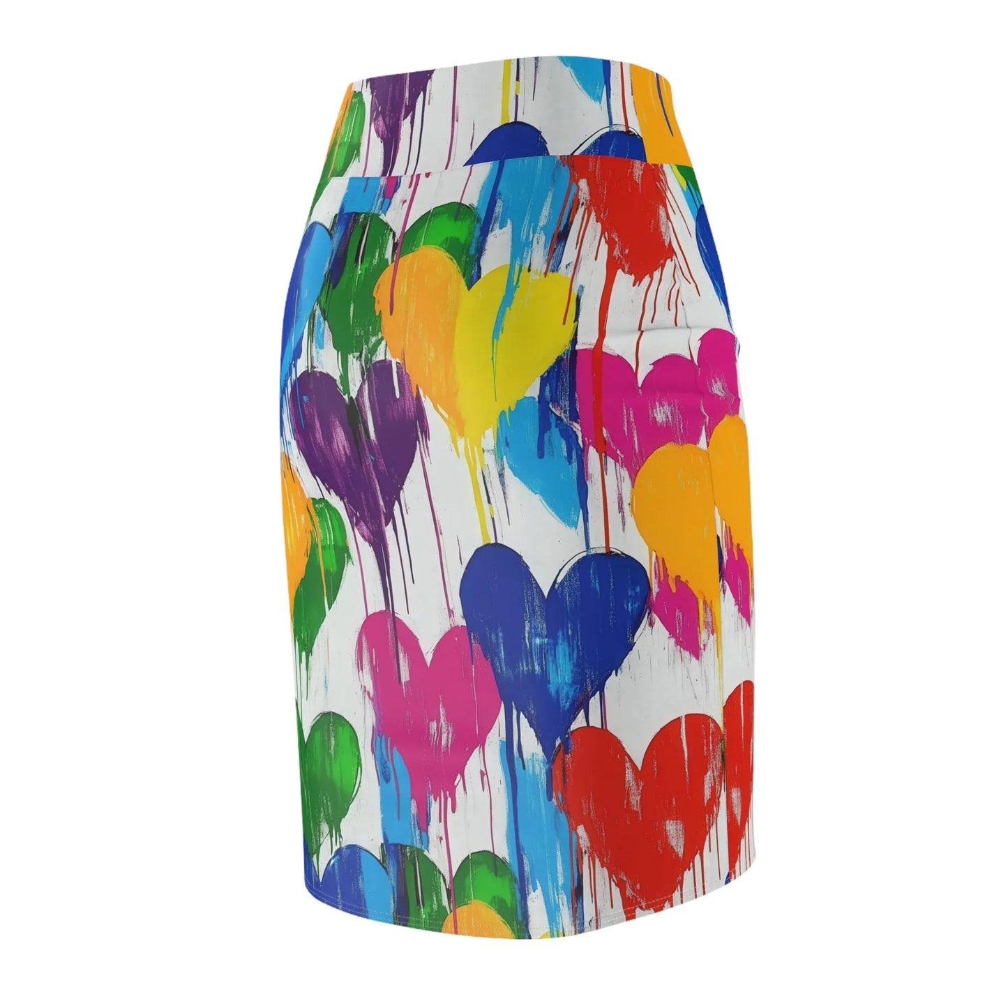 graffiti-hearts-v2-bleistiftrock-fur-damen-eleganter-mid-waist-rock-mit-stretch-komfort-bleistiftrock-jlr-design-7 - JLR Design