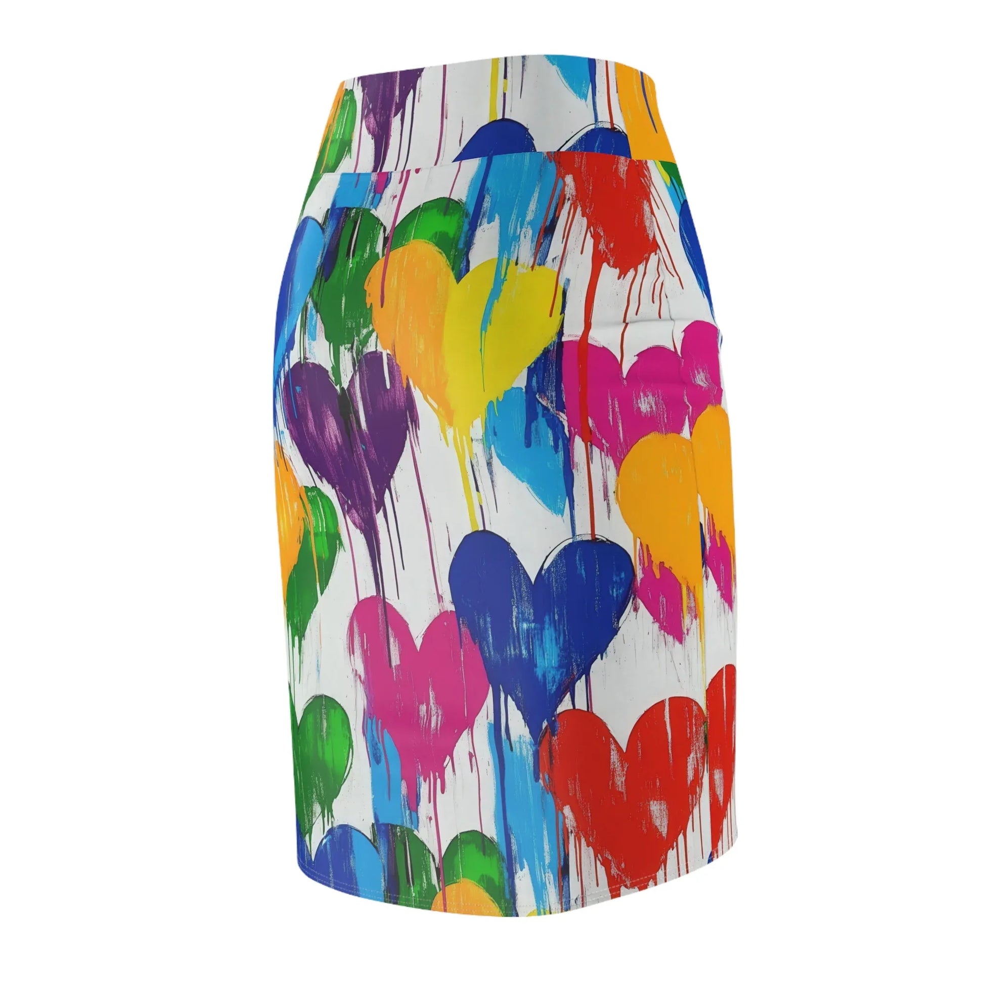 graffiti-hearts-v2-bleistiftrock-fur-damen-eleganter-mid-waist-rock-mit-stretch-komfort-bleistiftrock-jlr-design-7 - JLR Design