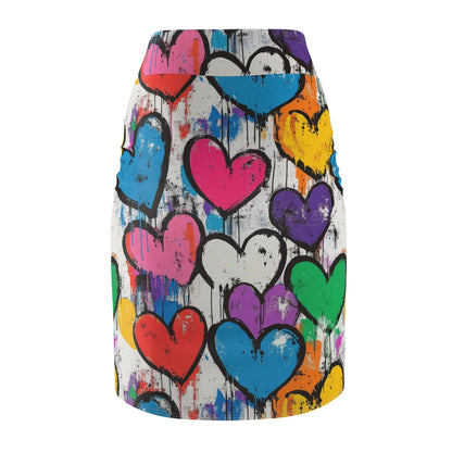 graffiti-hearts-v3-bleistiftrock-fur-damen-eleganter-mid-waist-rock-mit-stretch-komfort-bleistiftrock-jlr-design-5 - JLR Design