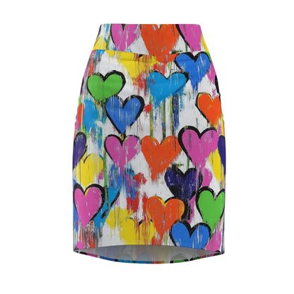 graffiti-hearts-v4-bleistiftrock-fur-damen-eleganter-mid-waist-rock-mit-stretch-komfort-bleistiftrock-jlr-design-4 - JLR Design