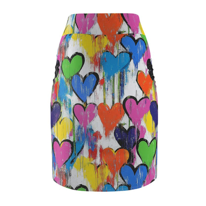 graffiti-hearts-v4-bleistiftrock-fur-damen-eleganter-mid-waist-rock-mit-stretch-komfort-bleistiftrock-jlr-design-5 - JLR Design