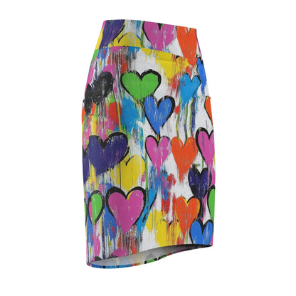 graffiti-hearts-v4-bleistiftrock-fur-damen-eleganter-mid-waist-rock-mit-stretch-komfort-bleistiftrock-jlr-design-6 - JLR Design