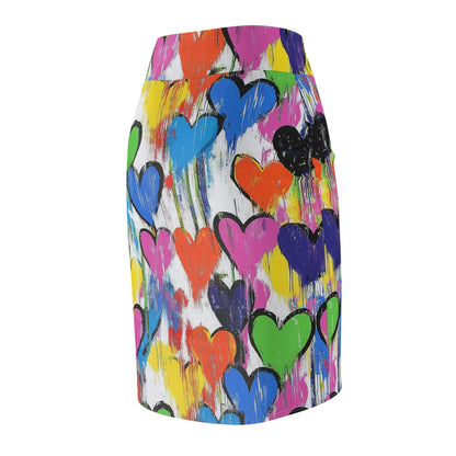 graffiti-hearts-v4-bleistiftrock-fur-damen-eleganter-mid-waist-rock-mit-stretch-komfort-bleistiftrock-jlr-design-7 - JLR Design