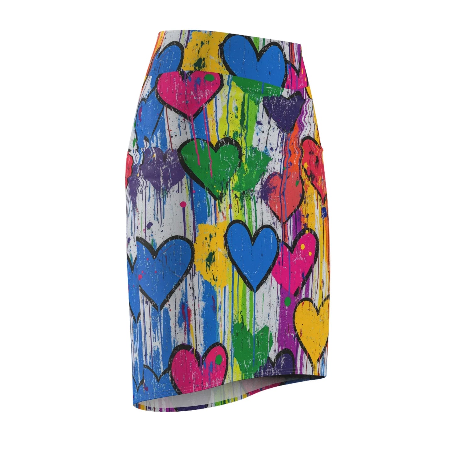 graffiti-hearts-v5-bleistiftrock-fur-damen-eleganter-mid-waist-rock-mit-stretch-komfort-bleistiftrock-jlr-design-6 - JLR Design
