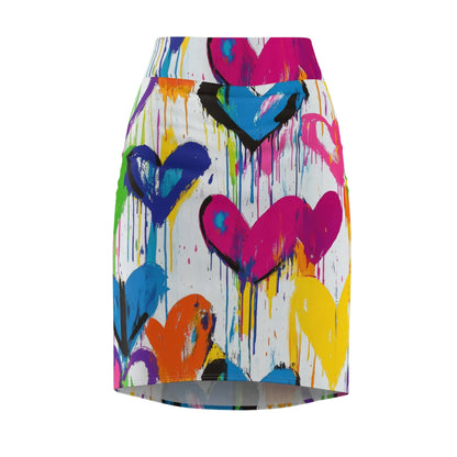 graffiti-hearts-v6-bleistiftrock-fur-damen-eleganter-mid-waist-rock-mit-stretch-komfort-bleistiftrock-jlr-design-4 - JLR Design