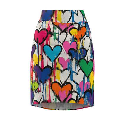 graffiti-hearts-v7-bleistiftrock-fur-damen-eleganter-mid-waist-rock-mit-stretch-komfort-bleistiftrock-jlr-design-4 - JLR Design