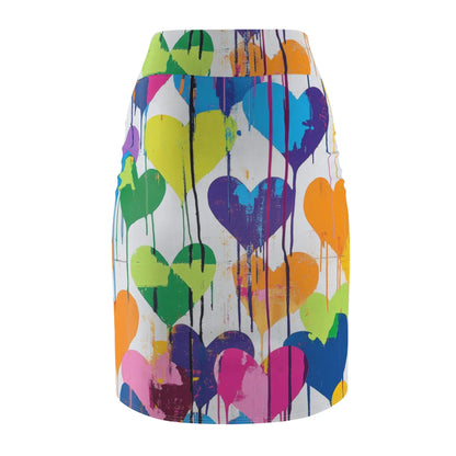 graffiti-hearts-v8-bleistiftrock-fur-damen-eleganter-mid-waist-rock-mit-stretch-komfort-bleistiftrock-jlr-design-5 - JLR Design