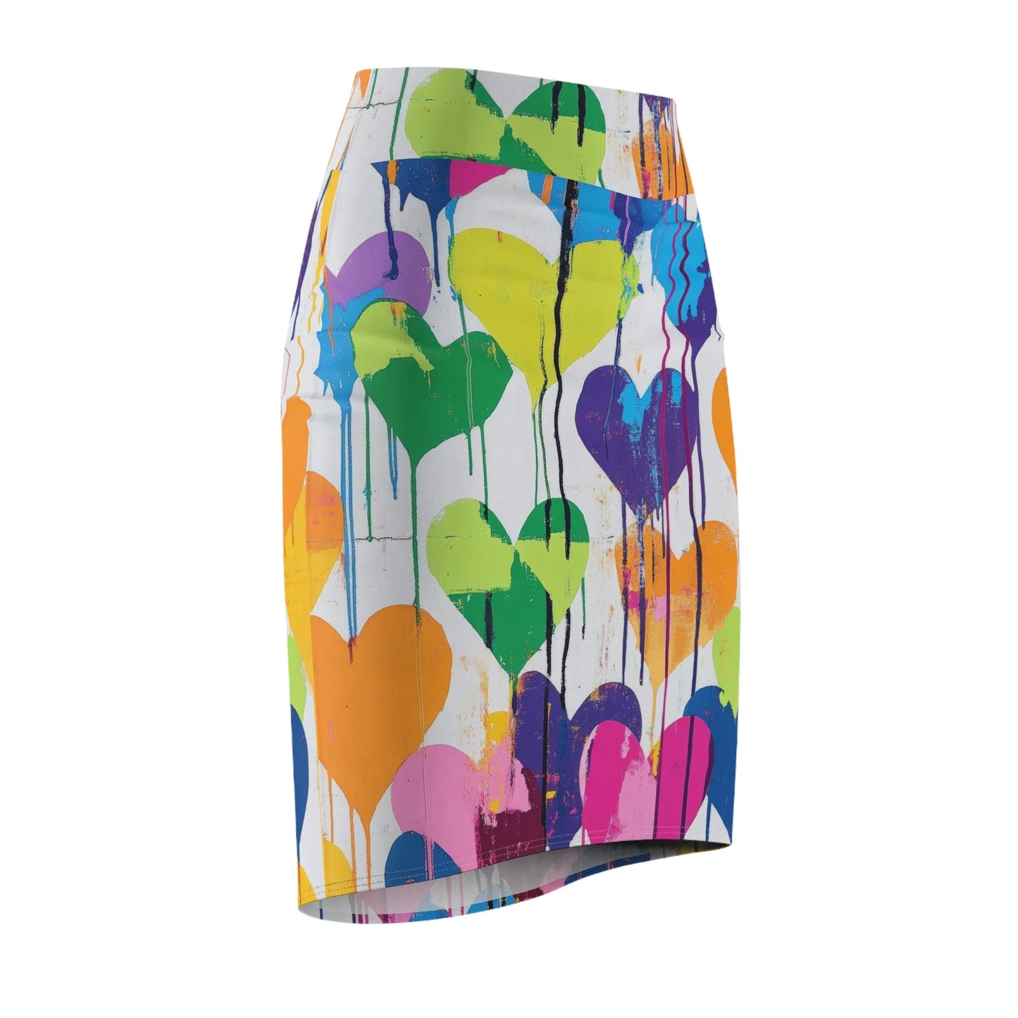 graffiti-hearts-v8-bleistiftrock-fur-damen-eleganter-mid-waist-rock-mit-stretch-komfort-bleistiftrock-jlr-design-6 - JLR Design