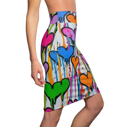 graffiti-hearts-v9-bleistiftrock-fur-damen-eleganter-mid-waist-rock-mit-stretch-komfort-bleistiftrock-jlr-design-3 - JLR Design