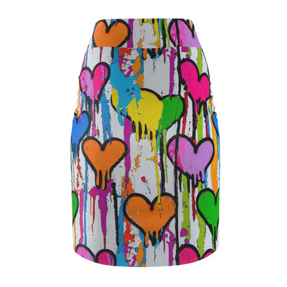 graffiti-hearts-v9-bleistiftrock-fur-damen-eleganter-mid-waist-rock-mit-stretch-komfort-bleistiftrock-jlr-design-5 - JLR Design