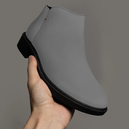 graue-elegante-reissverschluss-stiefeletten-stiefeletten-jlr-design-3 - JLR Design