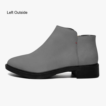 graue-elegante-reissverschluss-stiefeletten-stiefeletten-jlr-design-5 - JLR Design